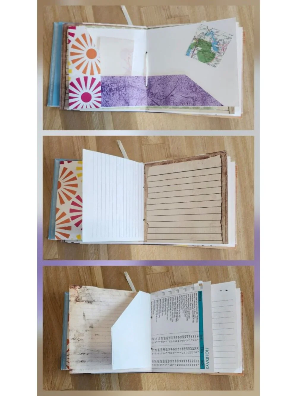 Junk journal Handmade 64 pages Colorful